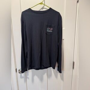 Vineyard Vines Black Long Sleeve Tee